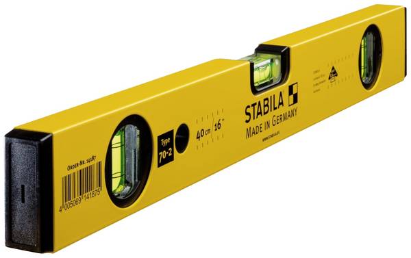 Stabila Type 70-2, 40 cm 14187 Leichtmetall-Wasserwaage 40 cm 0.5 mm/m