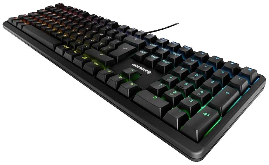 CHERRY G80-3838LWBDE-2 Kabelgebunden Gaming-Tastatur, Tastatur Deutsch, QWERTZ Schwarz Beleuchtet-1