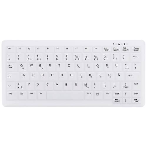 Thumbnail - Active Key AK-C4110F-FU1-W/GE Kabellos, Funk Hygiene-Tastatur Deutsch, QWERTZ Weiß