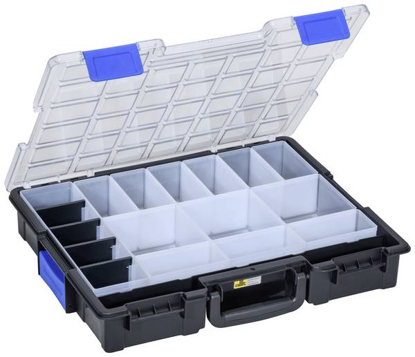 Allit EuroPlus Pro K44.76/19 Sortimentskoffer (L x B x H) 440 x 355 x 76 mm Anzahl Fächer: 17 variable Unterteilung Box Inhalt 1 St.