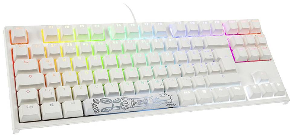 DUCKYCHANNEL Ducky ONE 2 TKL PBT MX-Blue, RGB LED weiß