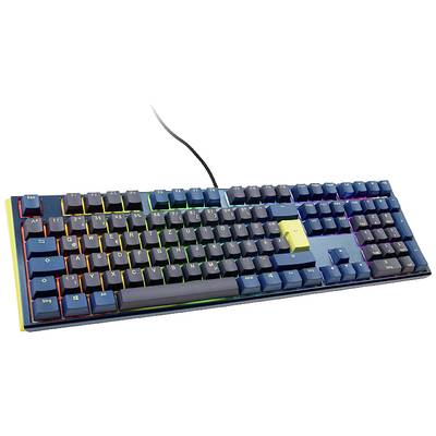 Ducky One 3 Daybreak Kabelgebunden Gaming-Tastatur, Tastatur Deutsch, QWERTZ Blau-Grau Beleuchtet 