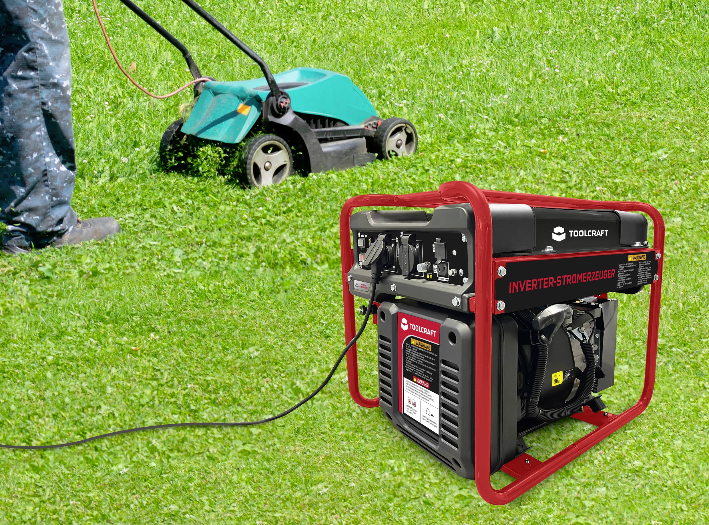 TOOLCRAFT 4-Takt Inverter-Stromerzeuger 230 V/AC, 12 V/DC 35 kg  