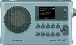 Sangean WFR-28BT Internet Tischradio DAB+, FM WLAN, Bluetooth®, AUX Akku-Ladefunktion, Spotify Hellblau