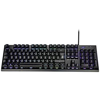 Surefire Gaming KingPin X2 Kabelgebunden, USB Gaming-Tastatur Beleuchtet, Multimediatasten Italienisch, QWERTY Schwarz