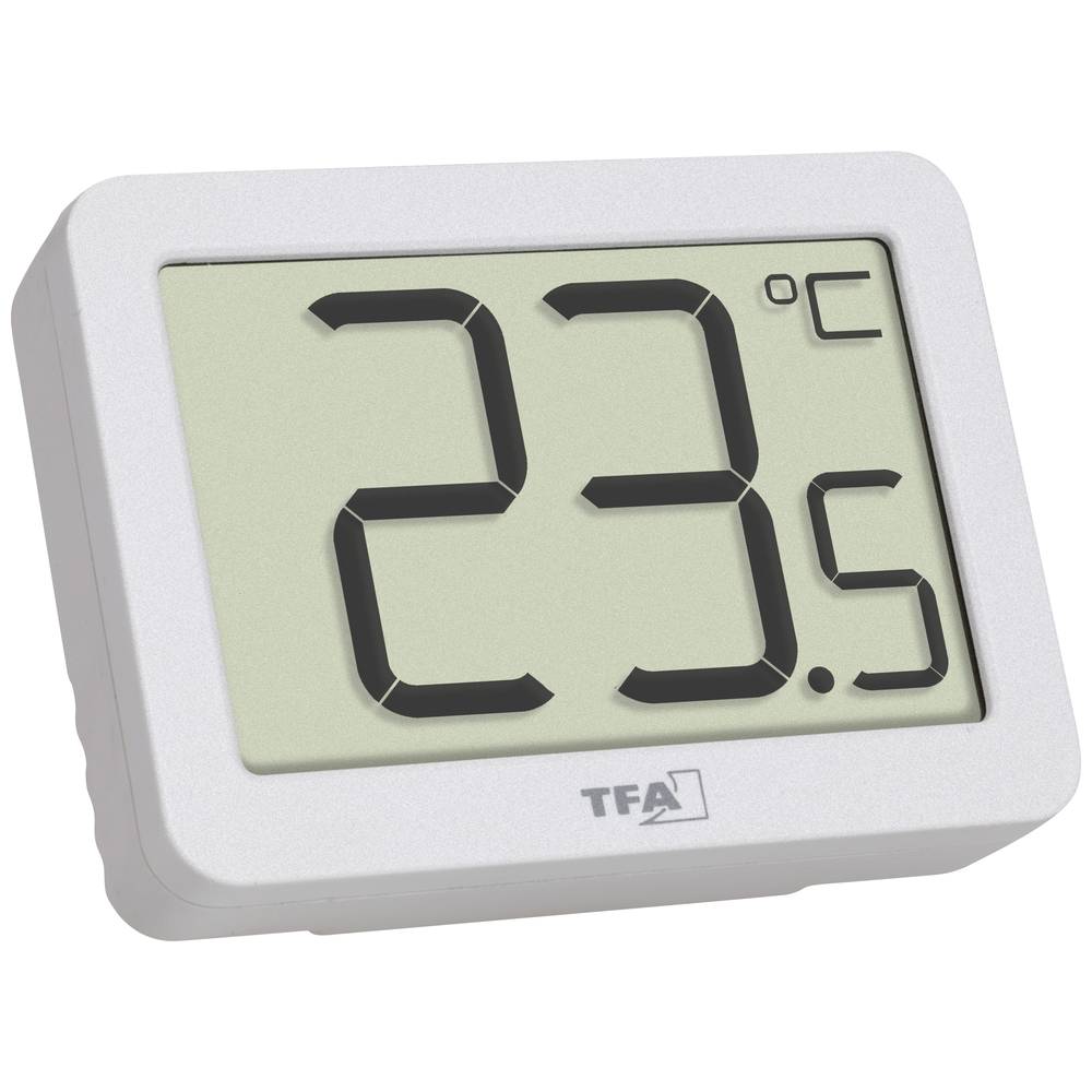 TFA Dostmann Digitales Thermometer Thermometer Zwart