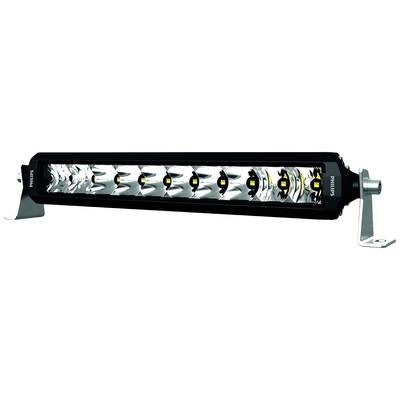 LED-Lichtleiste mit mehreren kleinen, leuchtenden Dioden in einem rechteckigen schwarzen Gehäuse, montierbar an Autos.