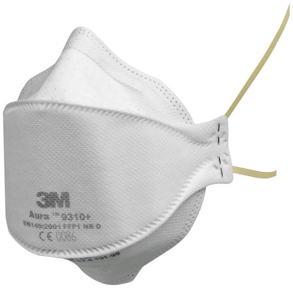 3M Aura™ 9310+ 9310+ Feinstaubmaske ohne Ventil FFP1 D 20 St. EN 149:2001, EN 149:2009 DIN 149:2001, DIN 149:2009