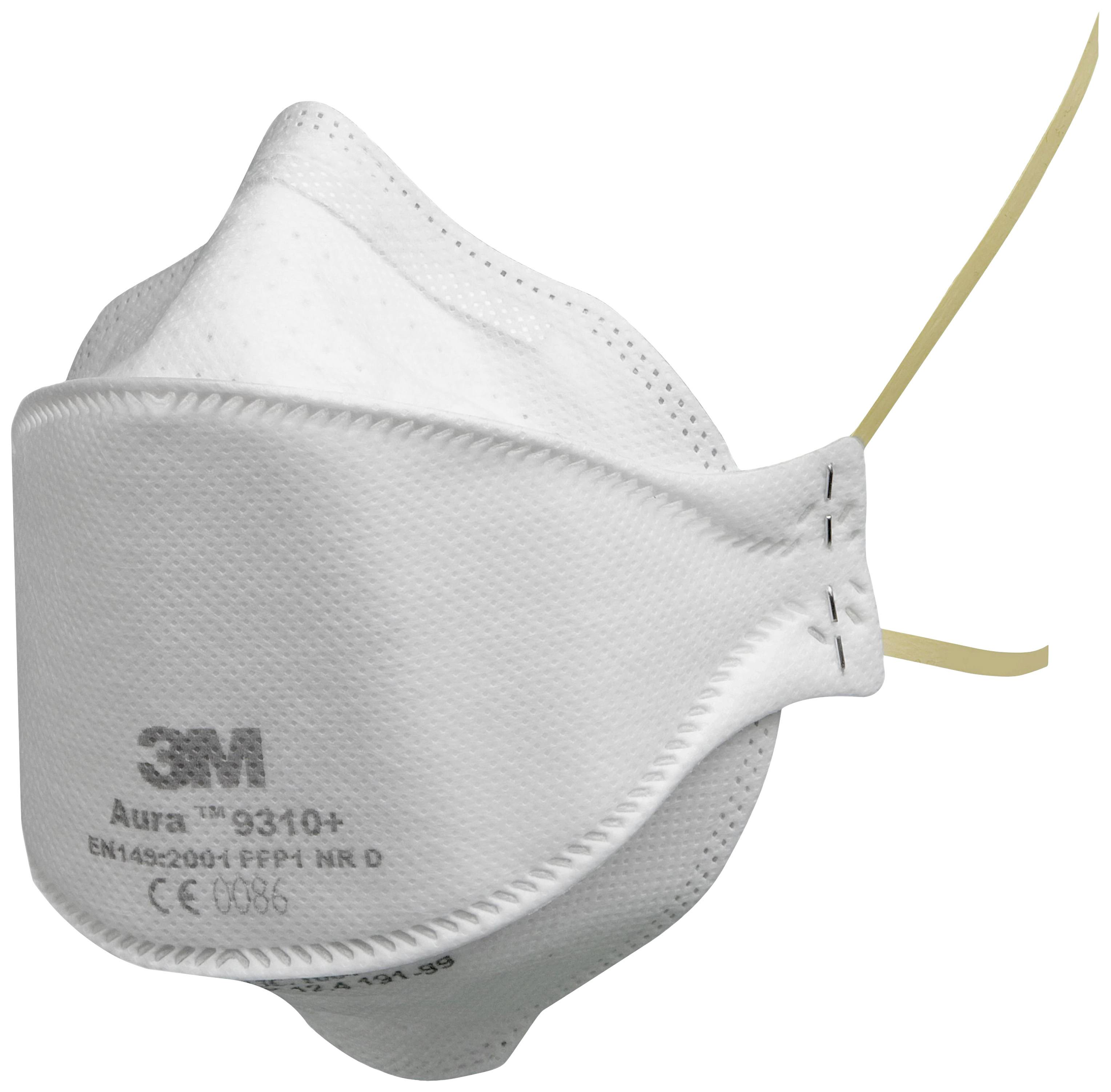 3M Aura™ 9310+ 9310+ Feinstaubmaske ohne Ventil FFP1 D 20 St. EN 149:2001, EN 149:2009 DIN 149:2001, DIN 149:2009-0