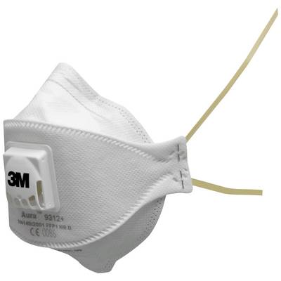3M Aura™ 9312+ 9312+ Feinstaubmaske mit Ventil FFP1 D 10 St. EN 149:2001, EN 149:2009 DIN 149:2001, DIN 149:2009-0