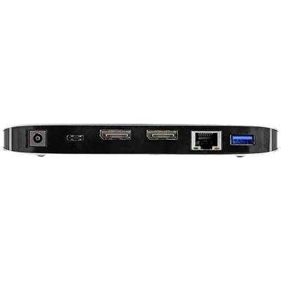 Rückseite eines Multimedia-Geräts mit Anschlüssen: Strom, zwei HDMI, Ethernet, und USB.