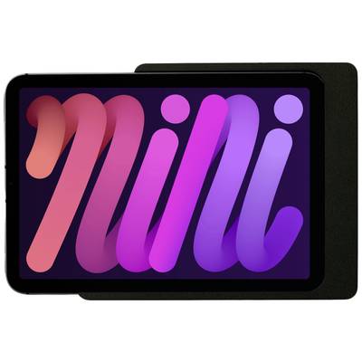 Ein Tablet mit einem leuchtenden, bunten Bildschirm, der den Schriftzug 'mini' in großen, verlaufenden Farben zeigt.