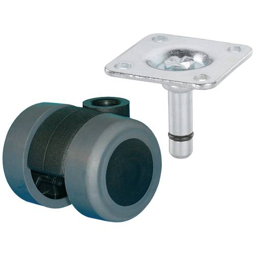 dörner + helmer 761340 761340 Doppelrollen Rad-Durchmesser: 35 mm Tragfähigkeit (max.): 70 kg 1 St.