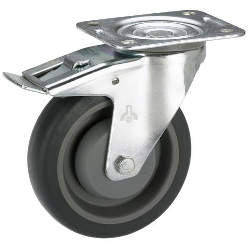 Thumbnail - dörner + helmer 716465F 716465F Lenkrolle Rad-Durchmesser: 80 mm Tragfähigkeit (max.): 140 kg 1 St.
