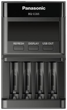 Panasonic BQ-CC65E Rundzellen-Ladegerät NiMH Micro (AAA), Mignon (AA)