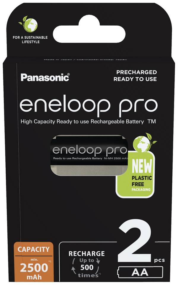 eneloop eneloop pro HR06 Mignon (AA)-Akku NiMH 2500 mAh 1.2 V 2 St.