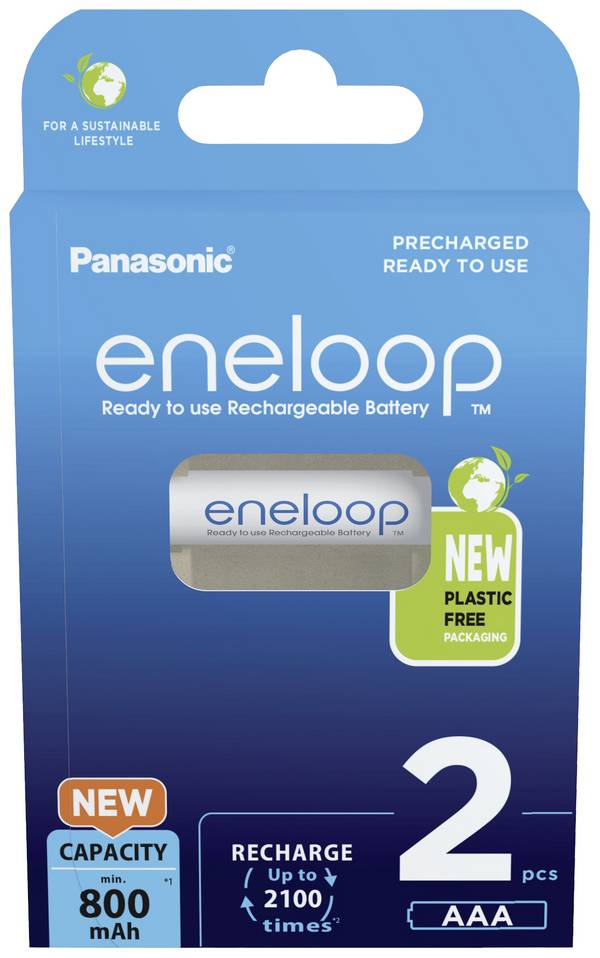eneloop eneloop HR03 Micro (AAA)-Akku NiMH 800 mAh 1.2 V 2 St.