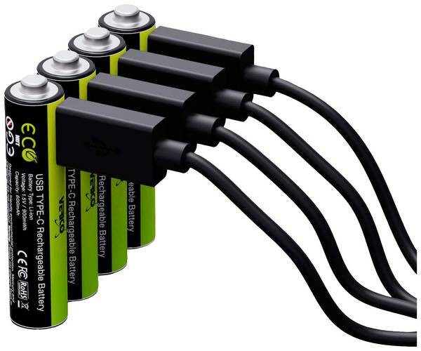 Verico LoopEnergy USB-C USB-C® Akku Li-Ion 600 mAh 1.5 V 4 St.