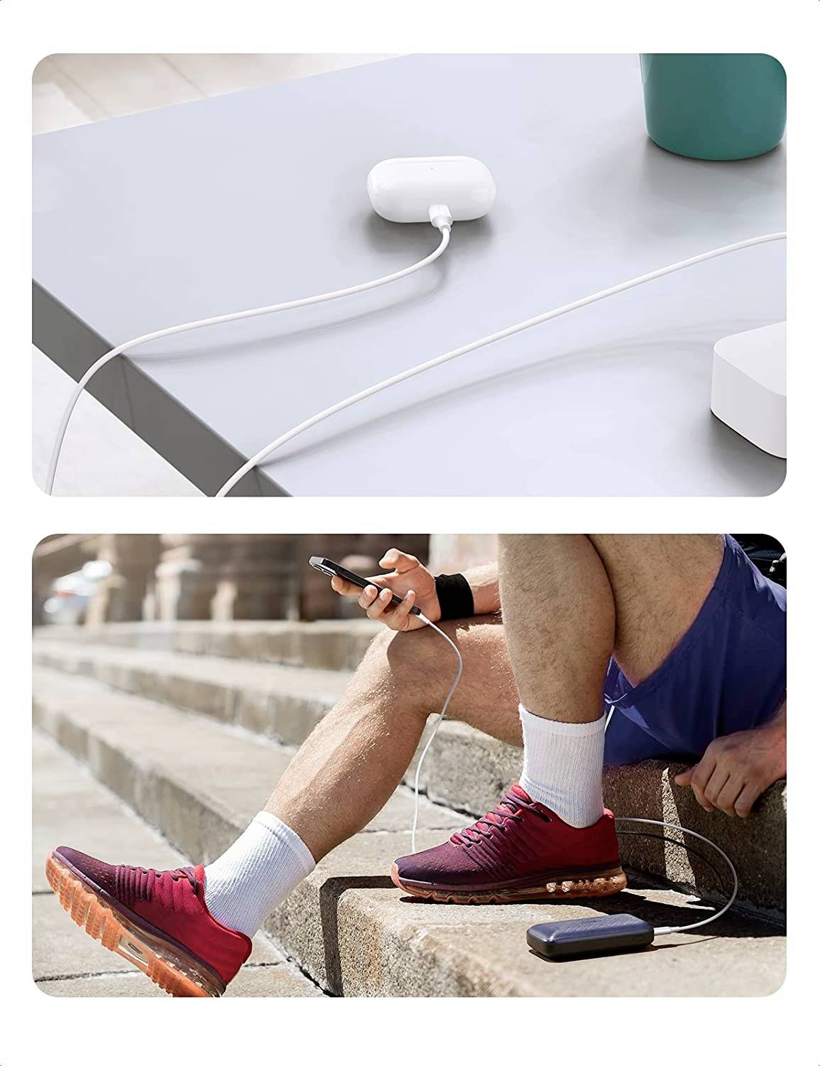 UGREEN USB-Ladekabel USB-C® Stecker, Apple Lightning Stecker 1.00 m Weiß 10493-5