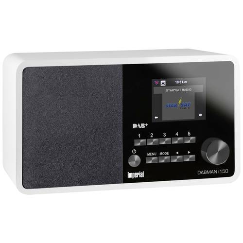 Imperial DABMAN i150 Internet Tischradio Internet, DAB+, UKW USB, WLAN, LAN, Internetradio Weiß