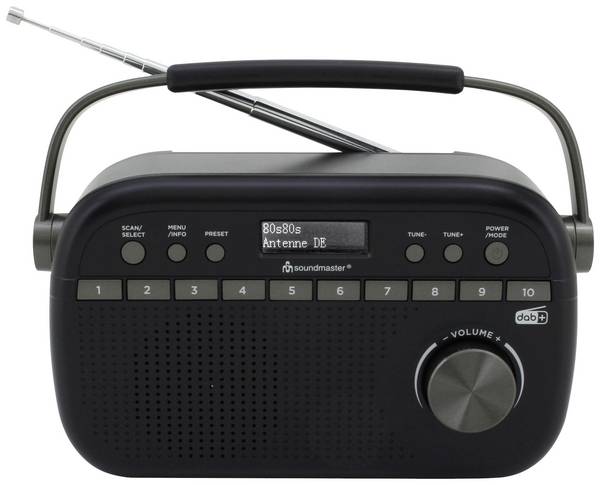 soundmaster DAB280SW Taschenradio DAB+, UKW    Schwarz