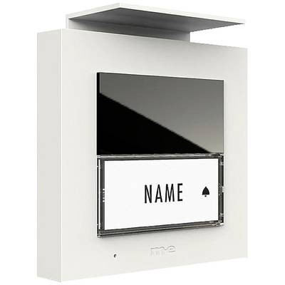 Ein weißer Briefkasten mit Namensschild.