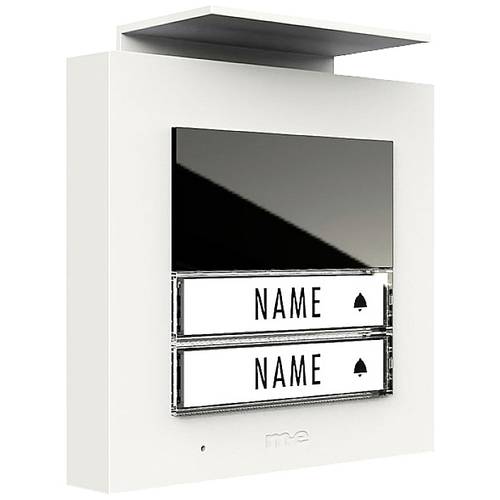 m-e modern-electronics ADV-1020 W Vistadoor Audio-Außenstation für Türsprechanlage Kabelgebunden Außeneinheit 2 Familien...