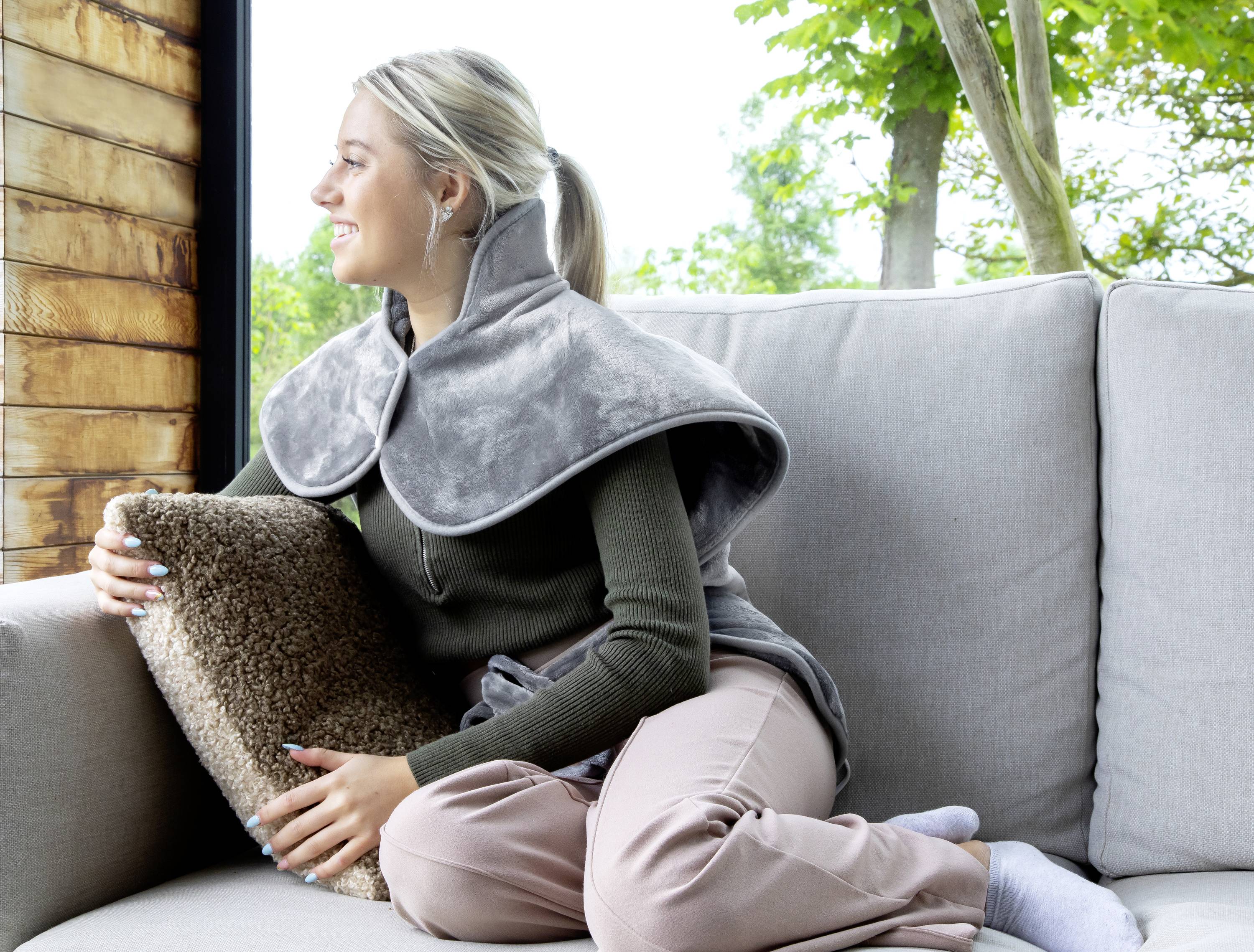 Wärmende Nacken- und Schulterkissen