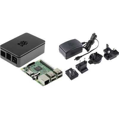 Raspberry Pi® CR-PI-SET005 Raspberry Pi® 3 B+ 1 GB 4 x 1.4 GHz inkl. Kühlkörper, inkl. Gehäuse, inkl. Noobs OS, inkl. HD