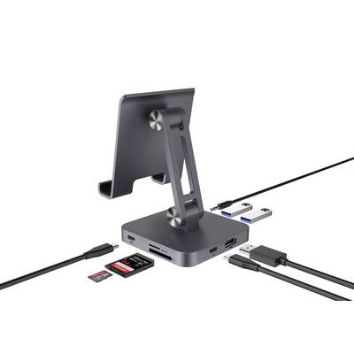 Renkforce USB-C® Tablet Dockingstation + Ständer Passend für (Details): Android Tablets & Smartphones, iPads, iPhone 15,-8