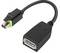 Konverterkabel mit Mini DisplayPort-Stecker und HDMI-Buchse, geeignet für den Anschluss von Computern an HDMI-fähige Geräte.