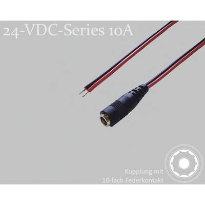 BKL Electronic 075904 DC-Steckverbinder DC-Kupplung - verzinnt 5.5 mm   2.1 mm 1.5 m 1 St. Single