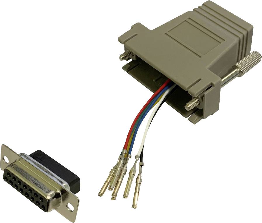 BKL Electronic 10121112 Adapter D-SUB-Buchse 15pol. - RJ12-Buchse 1 Stück Single (10121112)