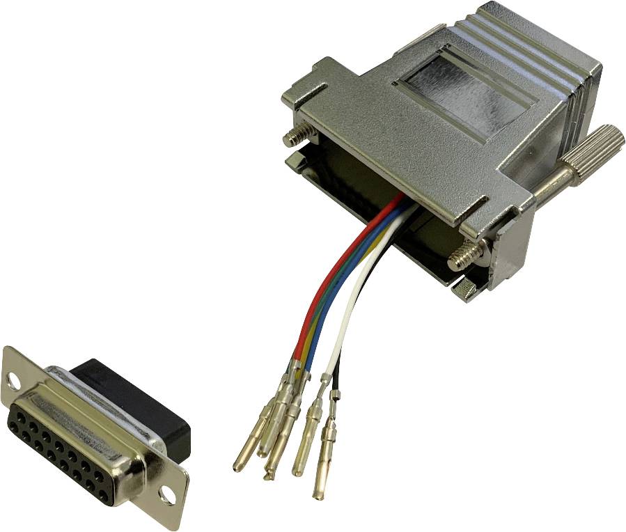 BKL Electronic 10121114 Adapter D-SUB-Buchse 15pol. - RJ12-Buchse 1 Stück Single (10121114)