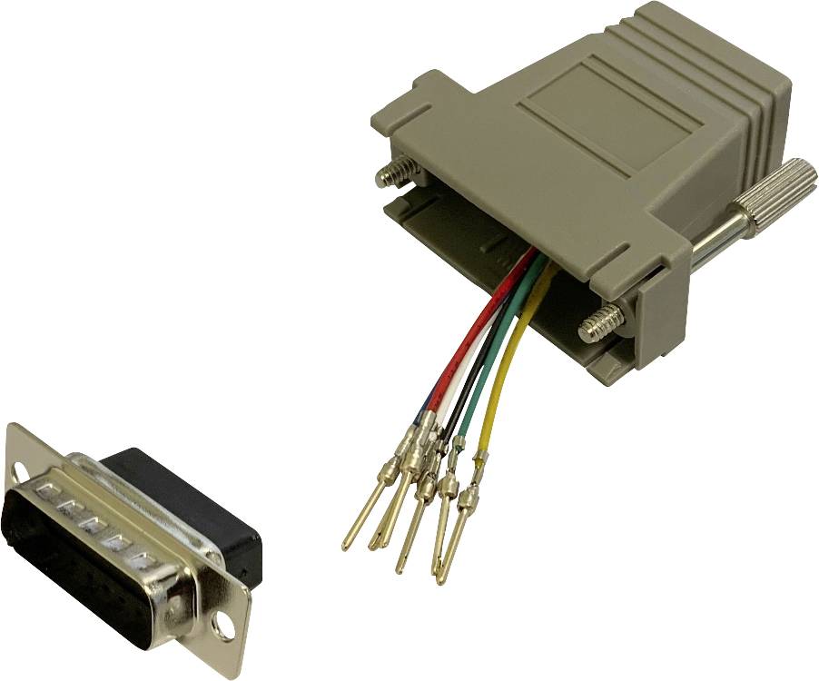 BKL Electronic 10121115 Adapter D-SUB-Stecker 15pol. - RJ12-Buchse 1 Stück Single (10121115)