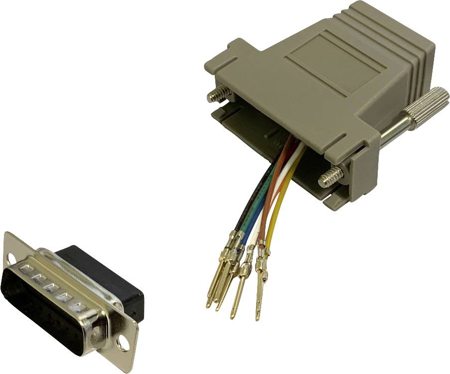 BKL Electronic 10121121 Adapter D-SUB-Stecker 15pol. - RJ45-Buchse 1 Stück Single (10121121)