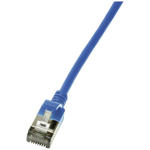 Thumbnail - LogiLink CQ9036S RJ45 Netzwerkkabel, Patchkabel CAT 6a U/FTP 1.00 m Blau extrem dünn, Flammwidrig, Flexibel, Folienschir...