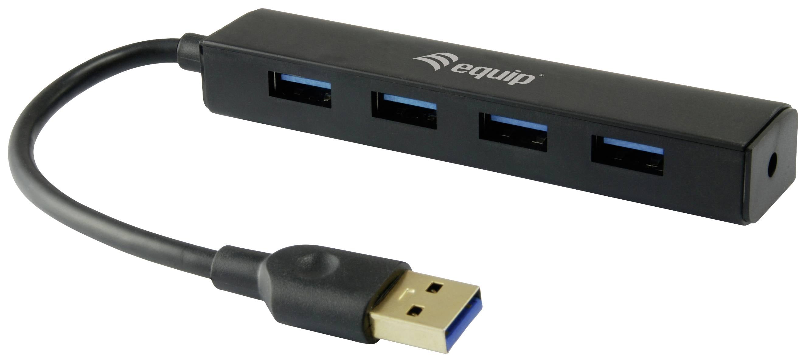 Equip 128953 USB-Hub 4 Port USB-A USB 3.0 5 GBit/s Schwarz Equip Life 4-Port USB 3.0 Hub - Hub - 4 x SuperSpeed USB 3.0