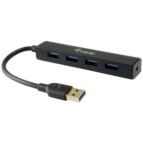 Equip USB-Hub 4 Port USB 3.0-Hub Schwarz