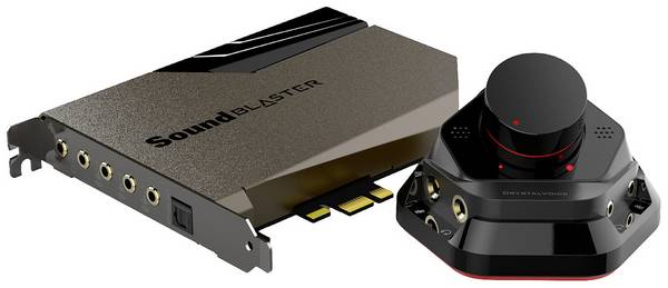 Creative Sound Blaster AE-7 5.1 Soundkarte, Intern PCIe externe Lautstärkenregelung