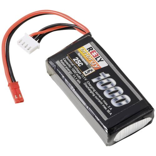 Reely Modellbau-Akkupack (LiPo) 11.1 V 1000 mAh Zellen-Zahl: 3 25 C Softcase BEC