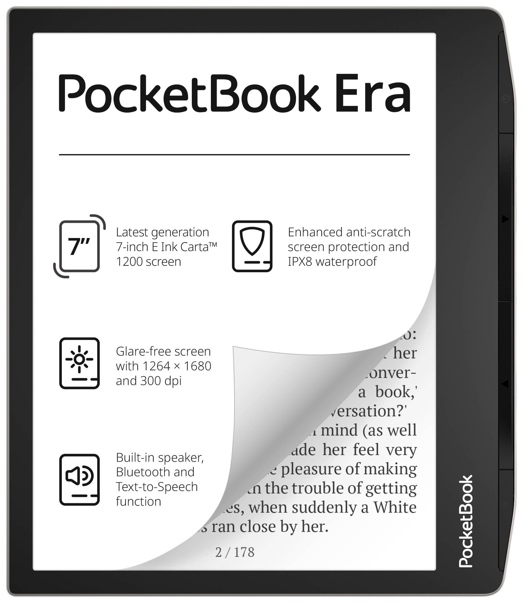 PocketBook Era eBook-Reader 17.8 cm (7 Zoll) Silber 16 GB