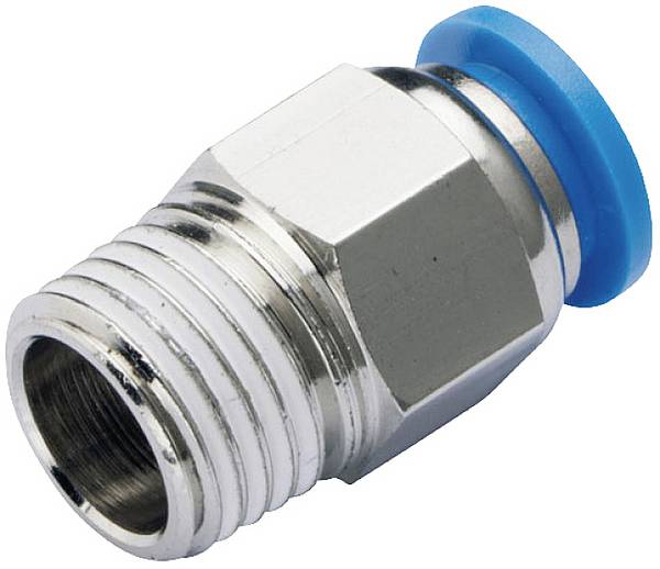 TRU COMPONENTS Gerade-Verbinder PC8-02 Rohr-Ø: 8 mm Gewinde-Maß: R1/4 1 St.