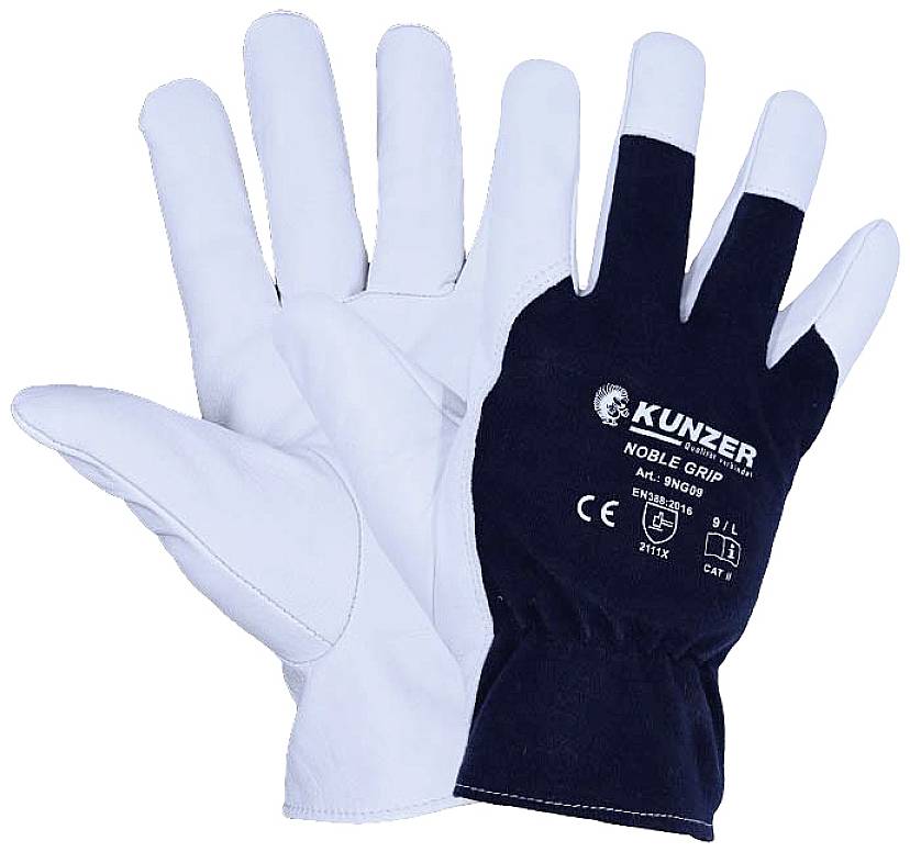 Thumbnail - Kunzer 9NG08 Baumwolle, Ziegennappaleder Montagehandschuh Größe (Handschuhe): 8, M EN 388:2016, EN 420-2003, EN 388-2003...