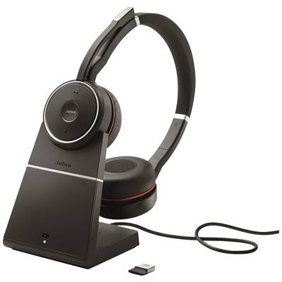 Jabra Evolve 75 Second Edition - MS Teams Telefon On Ear Headset Funk, Bluetooth®, kabelgebunden Stereo Schwarz Mikrofon