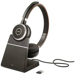 Jabra Evolve 65 Second Edition - MS Teams Telefon On Ear Headset Bluetooth®, Funk Stereo Schwarz Noise Cancelling, Mikrofon-Rauschunterdrückung inkl. Lade- und