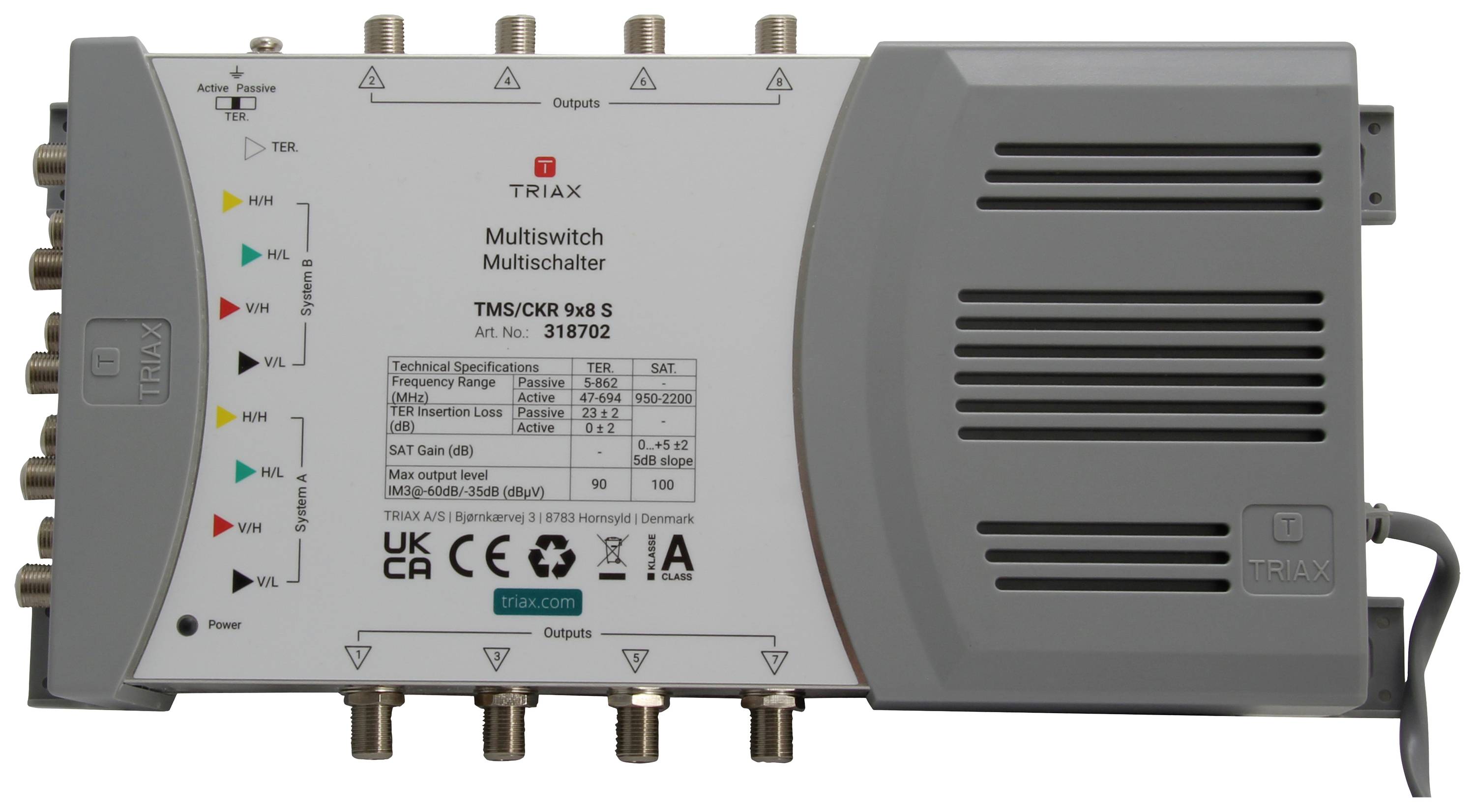 TMS/CKR 9x8 S - Multiswitch Satelliten-/terrestrisches-0