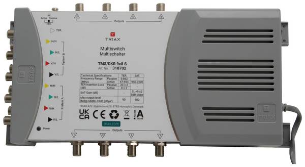 TMS/CKR 9x8 S - Multiswitch Satelliten-/terrestrisches