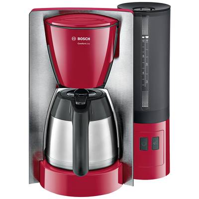 Bosch Haushalt TKA6A684 Kaffeemaschine Rot, Schwarz  Fassungsvermögen Tassen=8 