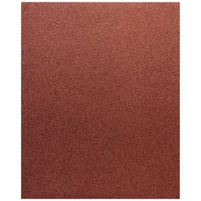 Ein rotes Schleifpapier mit gleichmäßiger, rauer Textur. Geeignet für allgemeine Schleifarbeiten auf Holz oder Metall.
